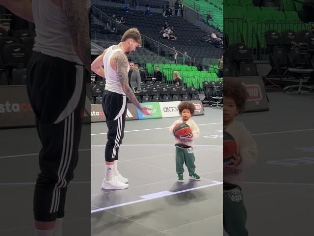 Juancho and Lessort Jr. at pre game shoot around  #PAOFans #WeTheGreens #LiveTheGreenMagic