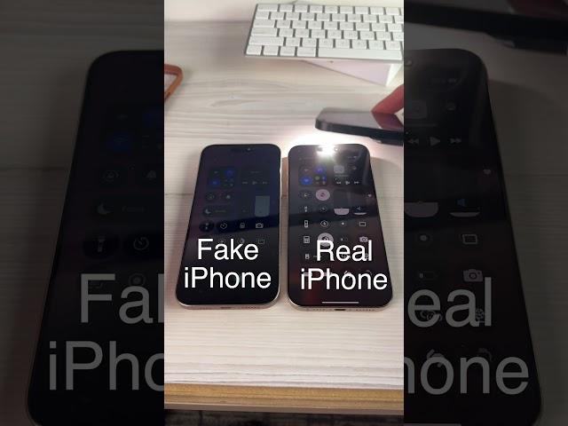 Fake iPhone vs Real: Auto Brightness Test!  #FakeiPhone #iPhoneAutoBrightness #TechComparison