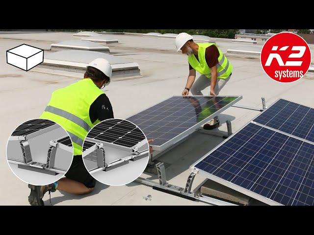 [Anleitung] Photovoltaik auf Flachdach montieren: PV-Montage mit Dome 6