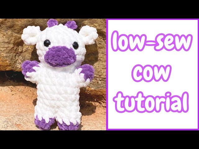 How To Crochet An Amigurumi Cow | Low Sew | Beginner Friendly