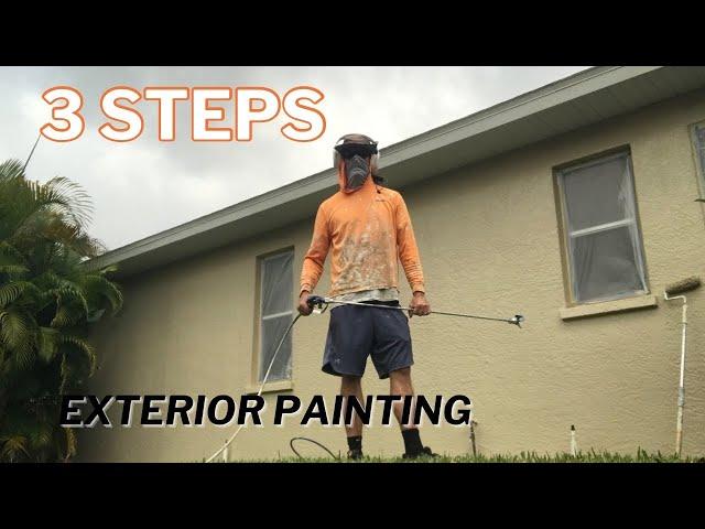 Exterior painting in 3 steps