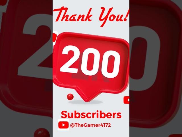 Thank u guys for 200 subscribers ️#congratulations #200subscribers