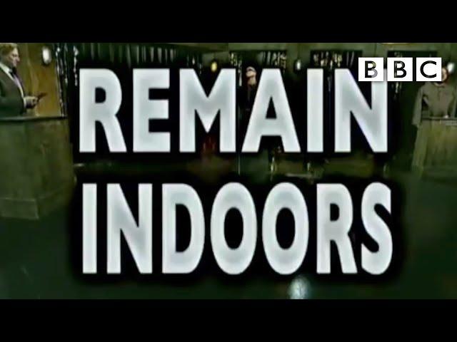 "Remain Indoors" emergency broadcast - BBC Comedy