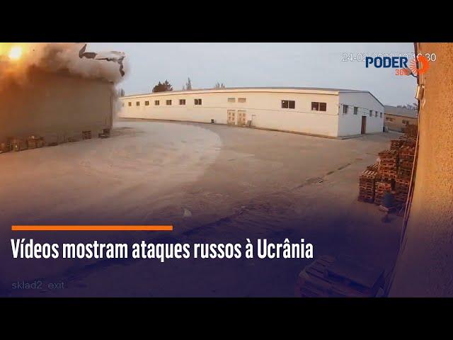 Vídeos mostram ataques russos à Ucrânia