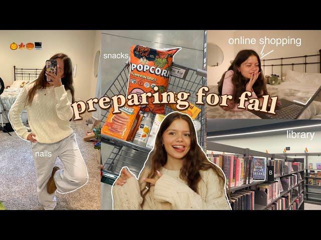 PREPARING FOR FALLonline shopping, trying fall snacks, going to the library and more :)