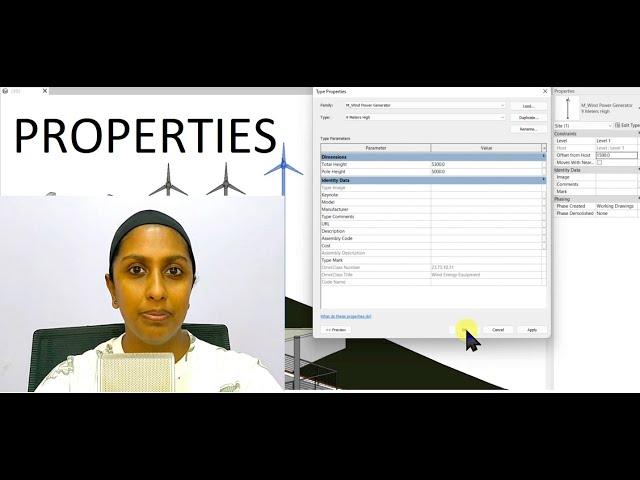 EP03 | Revit Beginner Program| Type and Instance Properties | Hands-on Exercise | Bansri Pandey