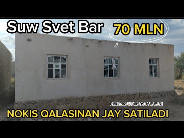 NOKIS QALASINAN JAY SATILADI ORAQ BALGA 6 Sotok 70 MLN Tez Ulgerip Qalamiz