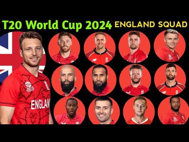 Icc T20 World Cup 2024 | Team England Final Squad | England Squad For T20 World Cup 2024 | WC 2024