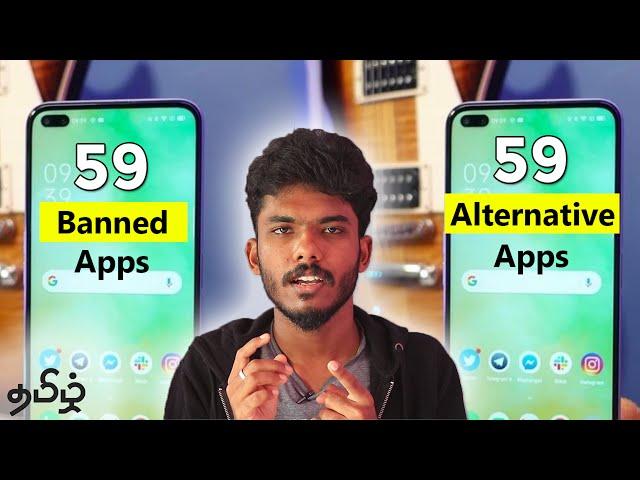 Best Alternative Apps for All 59 Banned chinese Apps| Tamil | Techie Feed