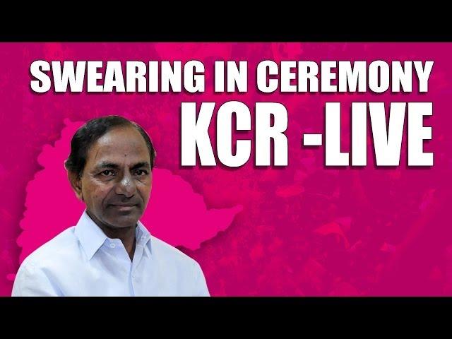 KCR swearing-in ceremony as first CM of Telangana LIVE