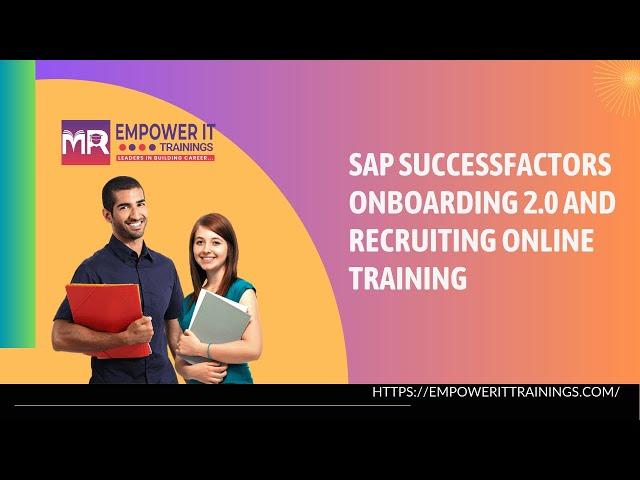 Sap SuccessFactors Onboarding 2 0 and Recruiting Online training | Sap SF RCM RMK And ONB