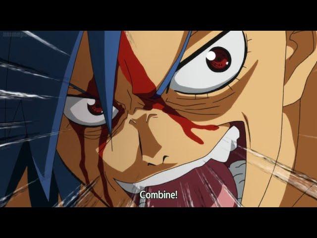 Kamina & Simon Versus Viral | Gurren Lagann First Combination | Gurren Lagann | English Subbed