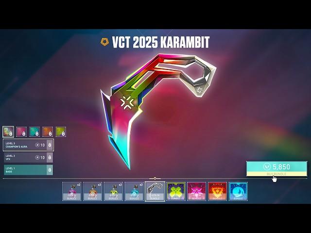 BUYING THE VCT 2025 KARAMBIT | VALORANT