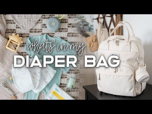 What's In My MINIMALIST DIAPER BAG (Just The Essentials) | What You REALLY Need For A Newborn