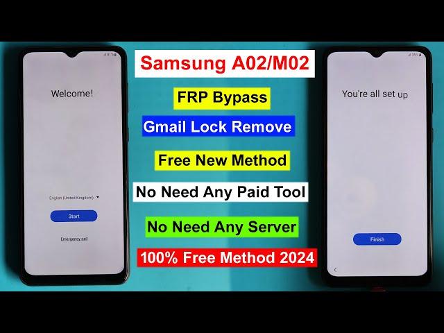 Finally New Method Samsung A02/M02 FRP Bypass/Unlock 2024 Android 13/12/11 | Google Account Remove