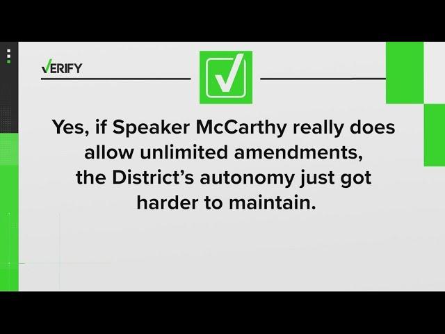 Would McCarthy's reported concessions actually put DC's autonomy at risk? | VERIFY