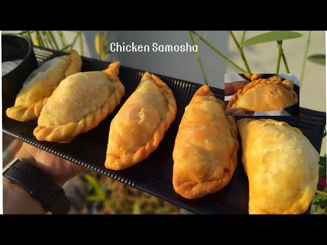 Chicken Samosha || Easy way to make chicken Samosha at home by Saniya food junction #samosha #viral