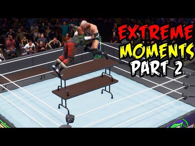 WWE 2K20 Extreme Moments Part 2!