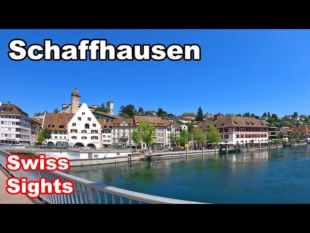 Schaffhausen Switzerland 4K Amazing Town Rhine River