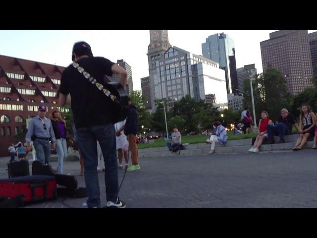 보스턴 여행 기타 버스킹 | Guitar busking in Boston Harbor