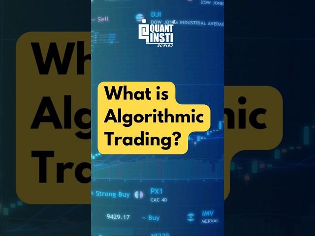 Algo Trading explained in 1 minute | What is Algorithmic Trading? #algorithmictrading #algotrading
