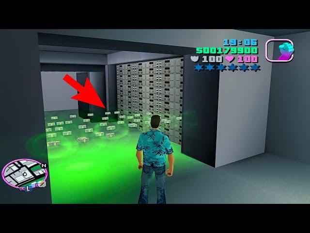 Bank Robbery in GTA Vice City ! Hidden Place #GTAVC Secret Interior Mission
