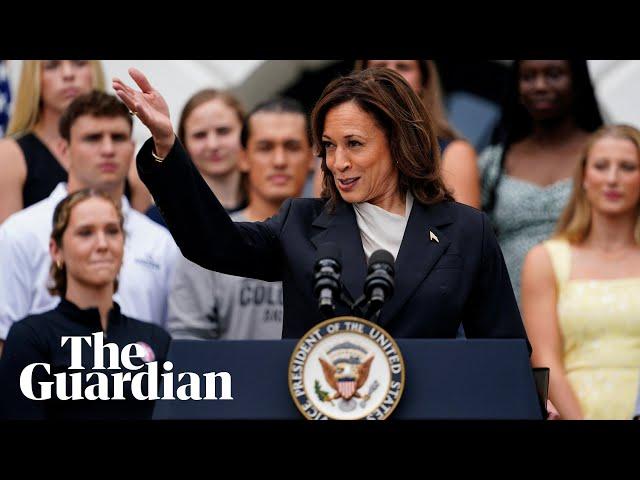 Kamala Harris' first speech after Joe Biden drops out of race