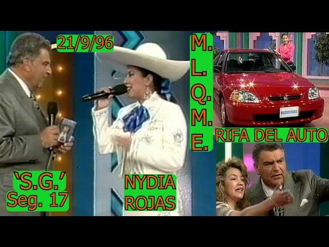 0608 RIFA DE AUTO, CANTANTE NYDIA ROJAS: SABADO GIGANTE (SEG.17) - WXTV CanaI 41, NY, 21/9/96