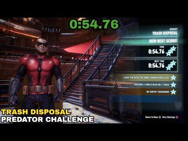 Batman Arkham Knight - Trash Disposal - Predator Challenge