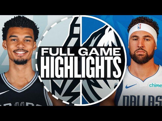 SPURS at MAVERICKS | FULL GAME HIGHLIGHTS | October 24, 2024