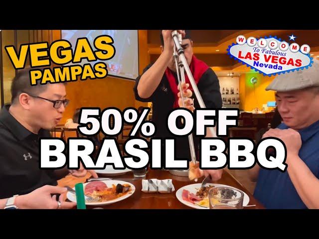 50% off Rodizio Churrascaria at Pampas Brazilian Steakhouse Grill. Miracle Mile Shops, Las Vegas