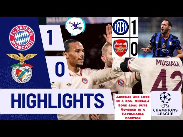 HIGHLIGHTS | Inter 1-0 Arsenal & Bayern 1-0 Benfica & Round Up | UCL Round 4