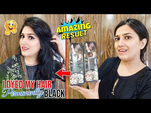 I dyed my hair permanently black | Hair colour shampoo & conditioner