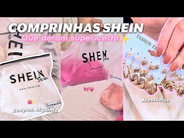 ABRINDO COMPRAS DA SHEIN️🩷 comprinhas para a viagem, acessórios, roupas