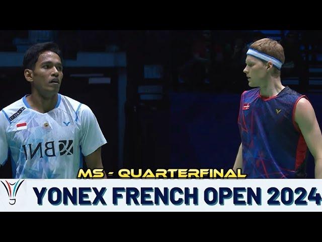 MENYALA ABANGKU!!! Chico berhasil mengalahkan tunggal Denmark di QF Badminton French Open 2024