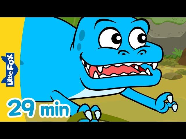 Dino Buddies 29 min | T-rex, Triceratops, Stegosaurus | Dinosaurs Stories for Kindergarten