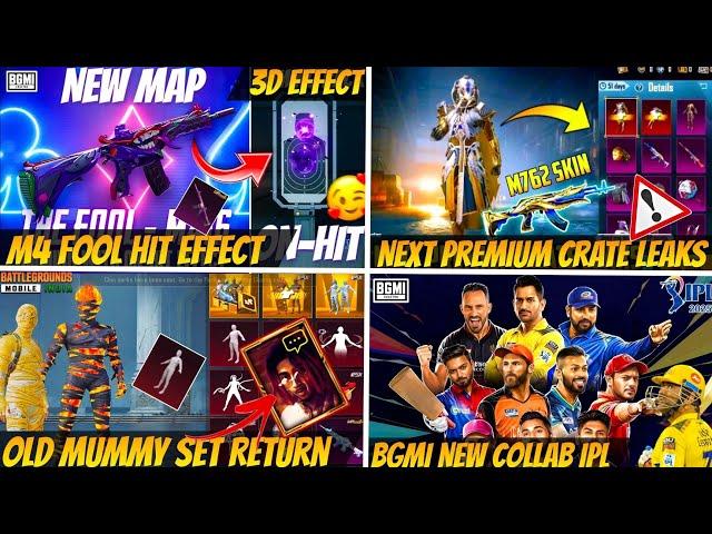 Next Premium Crate Bgmi Leaks | M4 Fool Hit Effect | Old Mummy Set Back | Bgmi x IPL | 3.7 Update