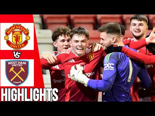 Manchester United vs West Ham | LAST MINUTE WINNER| All Goals & Highlights | U21 Premier League