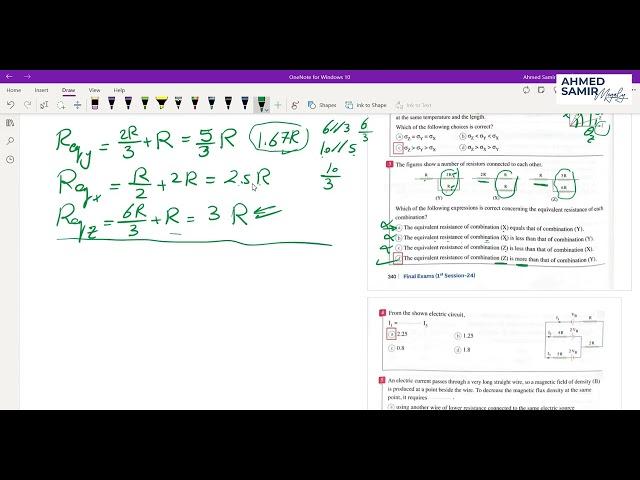 Physics Final Exam (2024_1st Session) Model Answer_Mr. Ahmed Samir Megaly