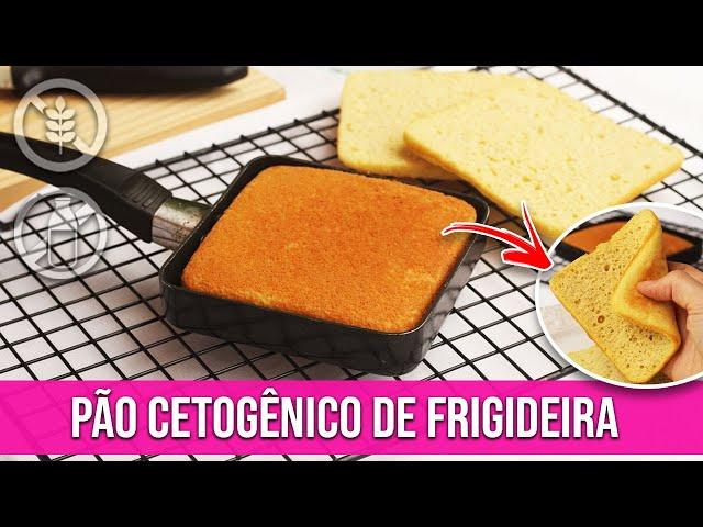 PÃO LOW CARB PARA DIABETES [CETOGÊNICO] DE FRIGIDEIRA