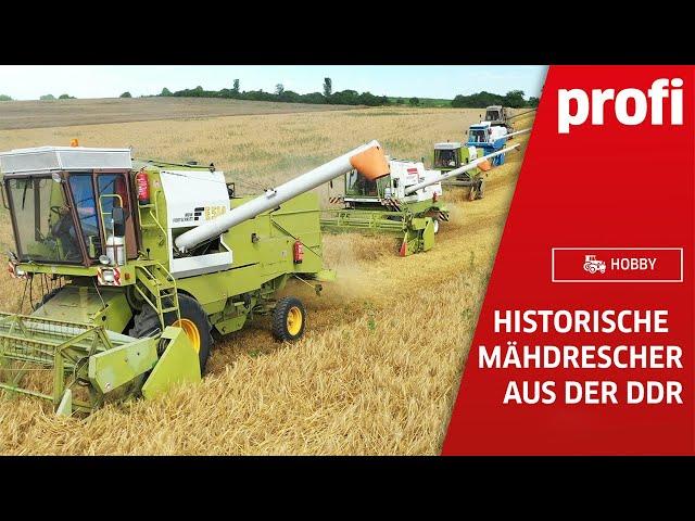 DDR-Nostalgie: Historische Mähdrescher im Einsatz!