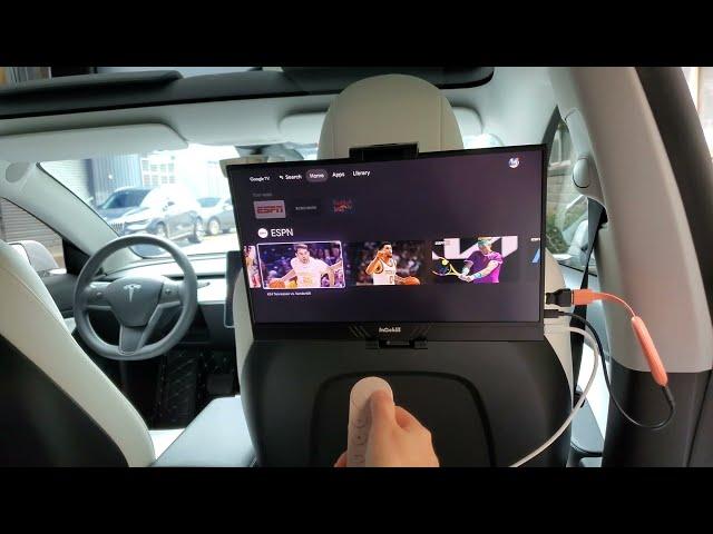 How to Make a Portable TV for the Rear Seat of Tesla Car