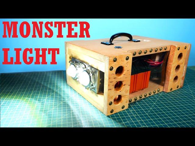 DIY LED Flashlight - The Portable Sun - 200 Watts