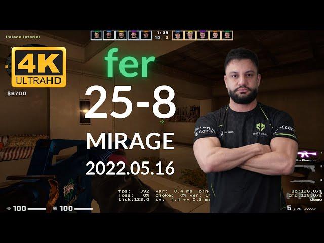 【CSGO POV】Imperial fer (25-8) vs Cloud9 (MIRAGE) @ PGL MAJOR 2022