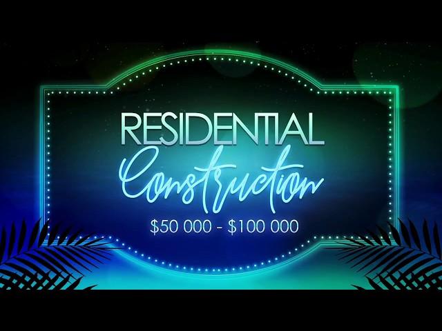 2018 Residential Construction, $50,000 -$100,000 awards