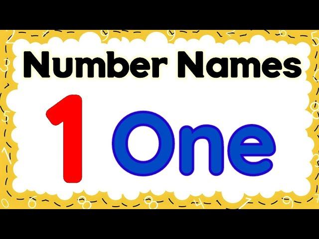 Number names | Number Names 1- 10 | Number spelling | Learn Numbers | Numbers 1 to 10 | #numbername