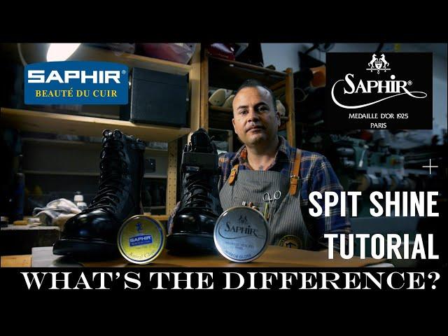 SPIT SHINE TUTORIAL | what's the difference | MIRROR GLOSS vs AMIRAL GLOSS