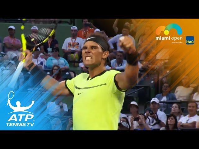 Nadal wins in 1,000th ATP match | Miami Open Highlights 2017 Day 5