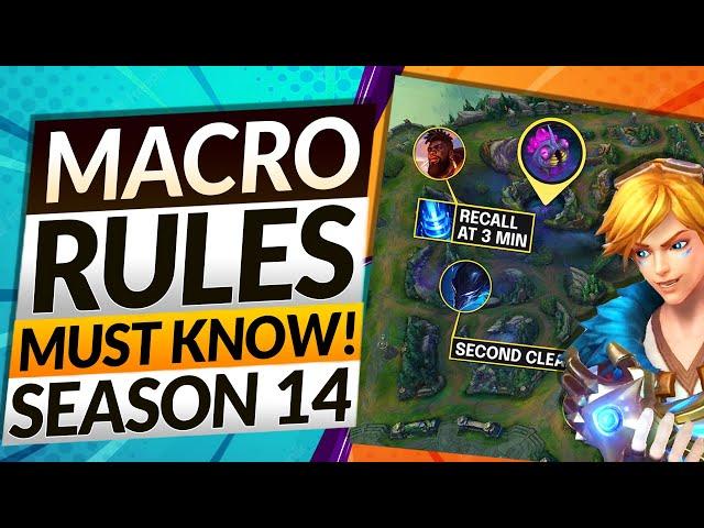 The ULTIMATE Season 14 Macro Guide - Tips for ALL ROLES - League of Legends