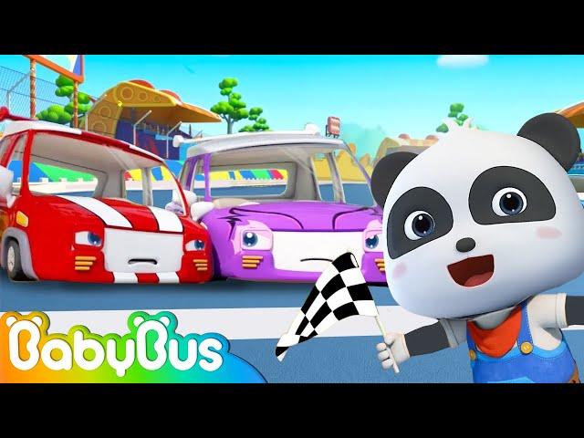 Race Car Song  | Learning Vehicles | Police Car Fire Truck | Nursery Rhymes | Kids Songs | BabyBus